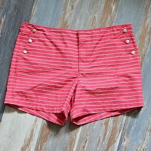 Tommy Hilfiger Pink and White Bermuda Shorts Tailored Fit